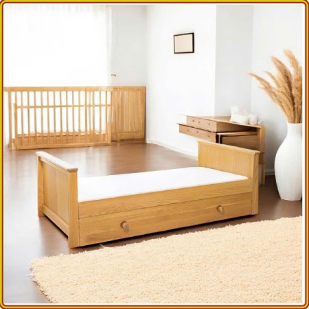 Oak Baby : Nôi + Giường Cũi - Đa Chức Năng 